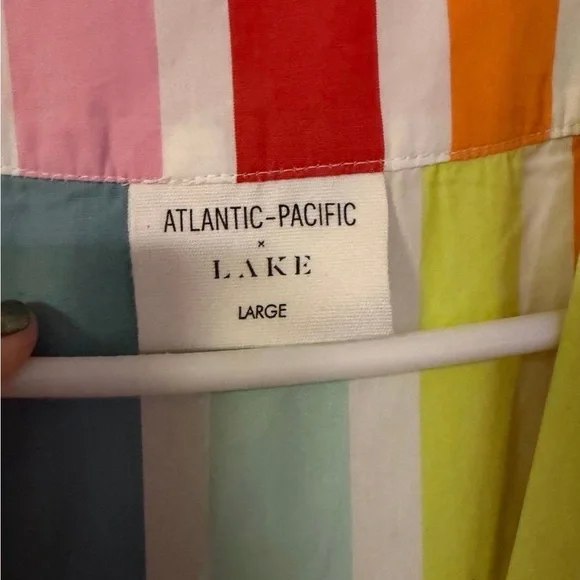 Colorful Striped Women's Pajama Robe - Picture 3 of 3